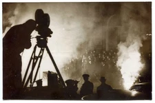 Tournage - Sons et Lumières - Tirage argentique 1936 - 
