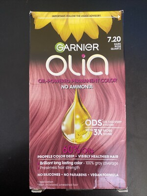 Garnier Olia Bold Ammonia-Free Brill't Color Oil-Rich 7.20 Dark Rose Quartz