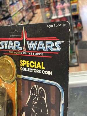 その他 1984 Kenner Star Wars Coin Darth Vader POTF Darth Vader 92 Back (Kenner Vintage Star Wars) Unpunched