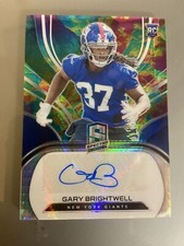 2021 Panini Spectra Gary Brightwell Rookie Auto Celestial /75 See Description