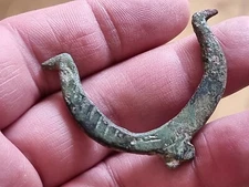 Roman ancient very rare bronze casket handle. Please 👀 description. LA171k