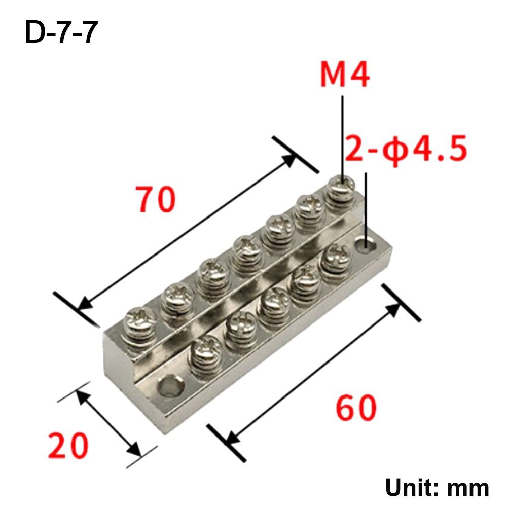 Copper Wire Connector With Hole Screw Terminal Block Electrical eBay