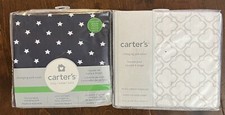 TWO (2) Carter's Soft Plush Changing Pad Covers Baby Nursery NEW IN PACKAGE