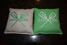 Eight Quality Cornhole Bags - Lake Life  Available with Whole Corn or Pellets