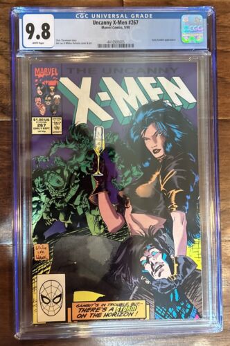 UNCANNY X-MEN 267 CGC 9.8 WHITE PAGES EARLY GAMBIT MARVEL COMICS 1990 NEW SLAB - Picture 1 of 3
