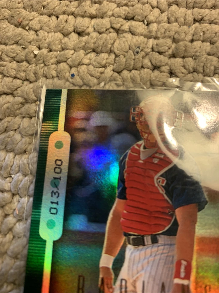 A J Pierzynski Upper Deck Radiance 013/100 Baseball Card Cb1 - Image 2 of 3