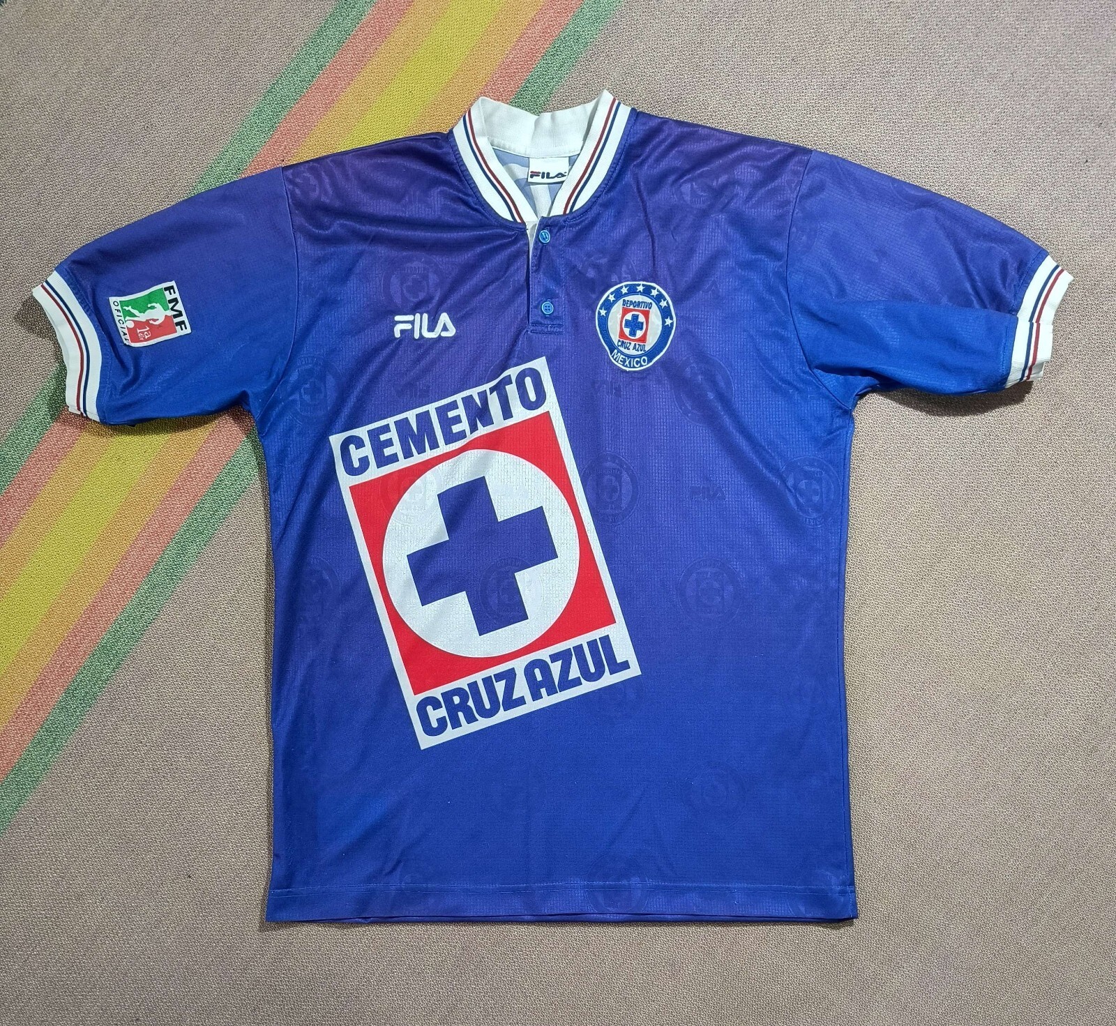 Vintage deportivo Cruz Azul winter 1997 soccer jersey