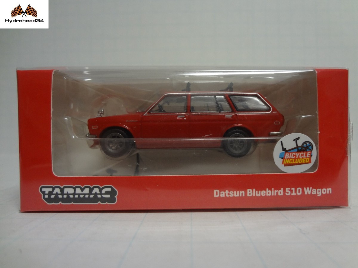 Tarmac Works 1:64 Datsun Bluebird 510 Wagon Red roof rack