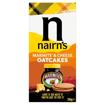 Nairn's Marmite & Cheese Oatcakes 200g - Pack of 8