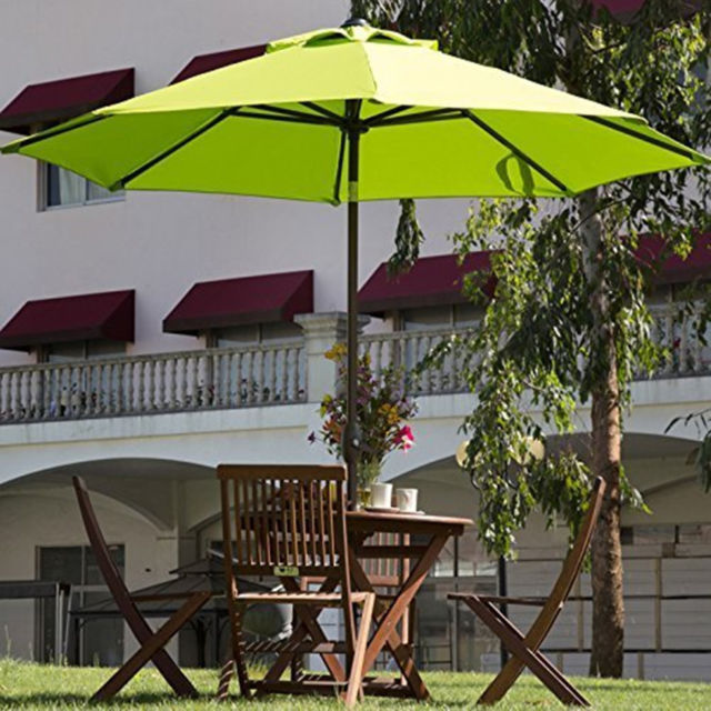 Outdoor Umbrella Patio Market Green 9ft For Sale Online
