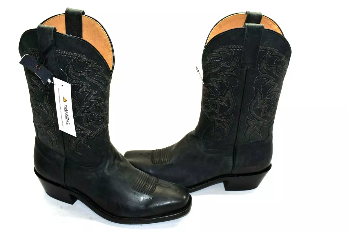 Mens narrow square toe cowboy clearance boots