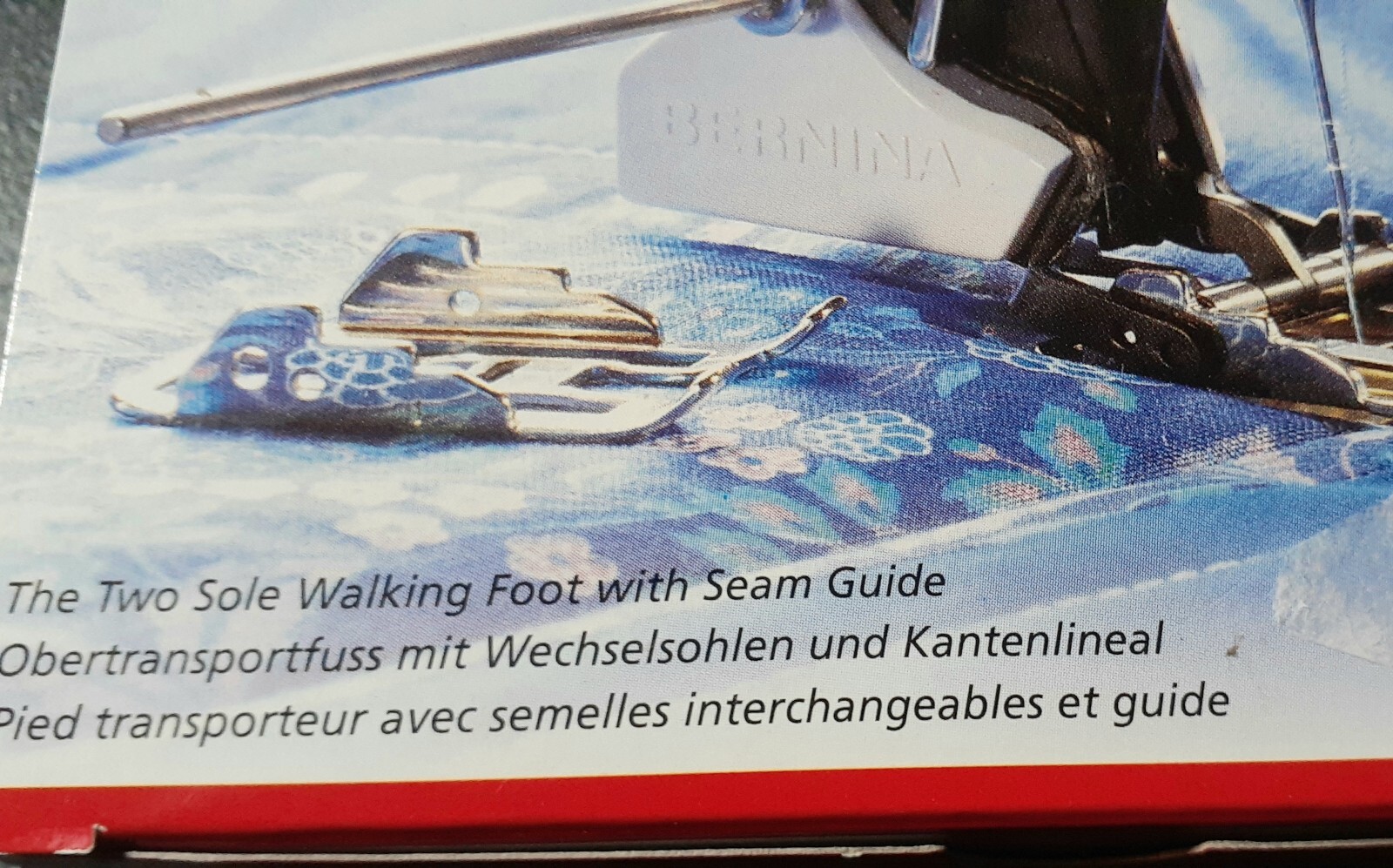 Genuine Bernina Two Sole Walking Foot with Seam Guides Classic 008969.