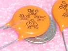 2 CERA-MITE 30LVSS10 103 M 10NF .01UF .01MFD X1 Y2 250V .01 SAFETY CAPACITOR USA