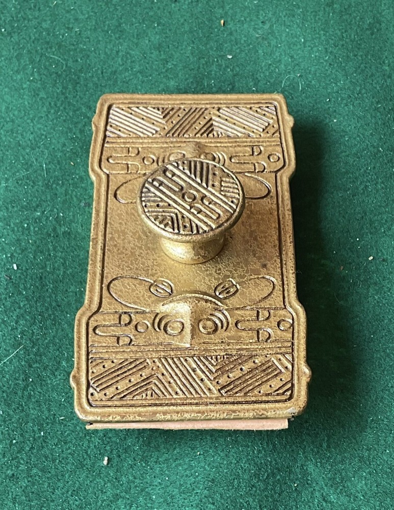 antique Tiffany Studios, American Indian pattern, rocker blotter, c. 1910, #1191
