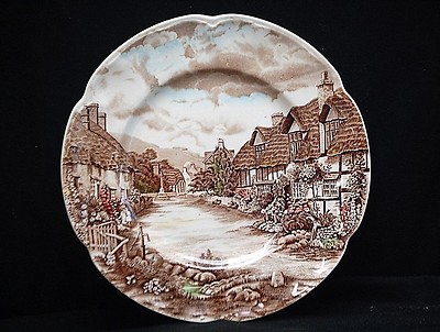 Olde English Countryside Dinner Plate Multi Color Johnson Bros