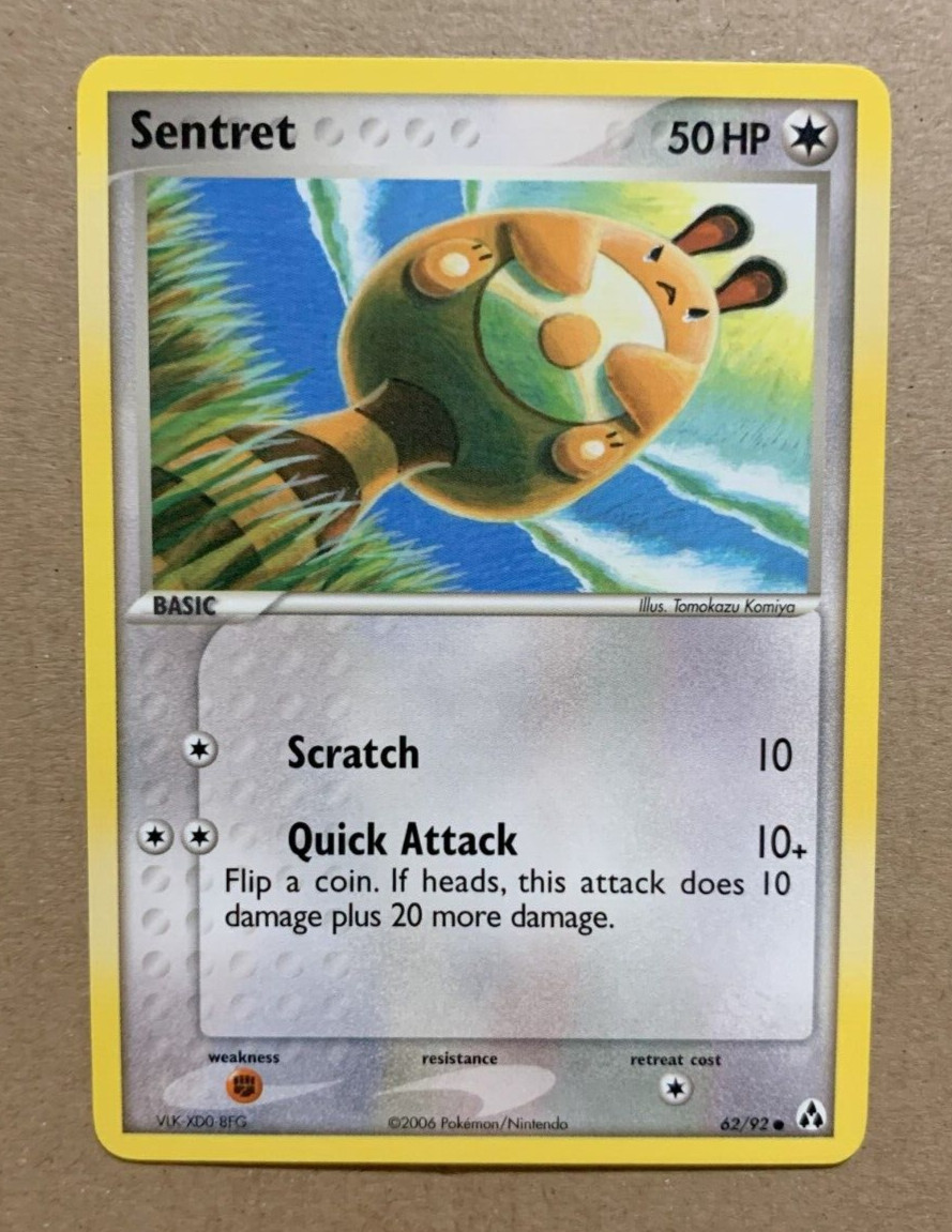 Sentret 62/92 EX Legend Maker - Common Pokemon Card - NM/Mint