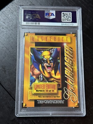 1995 Marvel Metal Wolverine Gold Blaster #18 PSA 10 GEM MT Pop 41