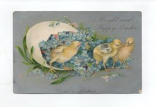 Vintage Easter 1906 Postcard Postmarked Whiteoak PA 1¢ Stamp Fair Condition