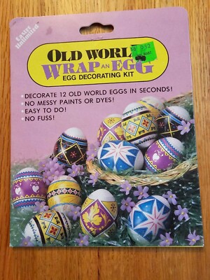 Brand New -Vintage 1986 Old World Wrap an Egg-Easter Egg Decorating Kit