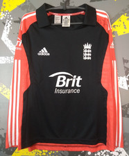 England Team Jersey Cricket Shirt Autograph Adidas Formotion Mens Size 20 ig93