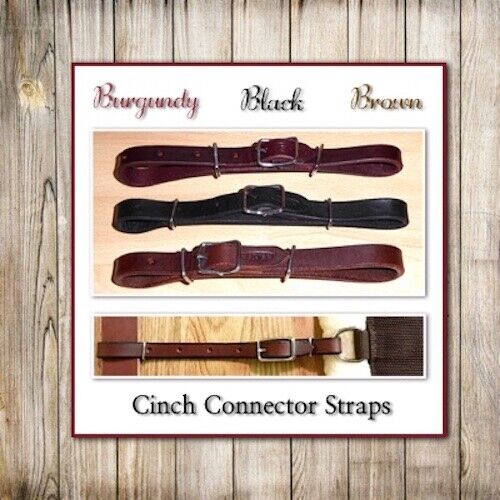 WESTERN CINCH CONNECTOR HOBBLE STRAPS ~ DURABLE AMERICAN LEATHER - Picture 1 of 4