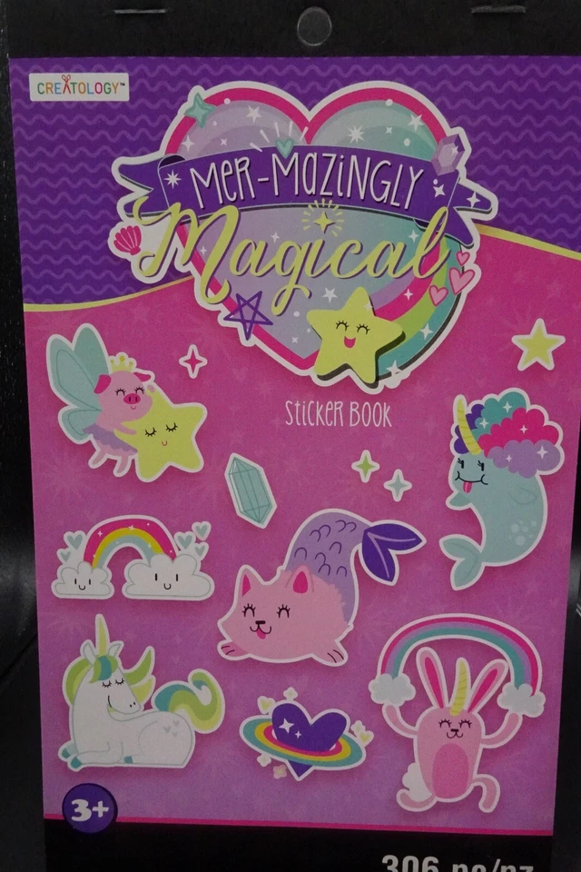 Libros de pegatinas Darice Creatología Unicornios Sirenas Princesas / 6 libros de pegatinas Foto 2 de 4