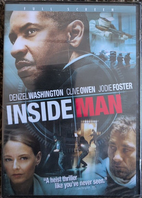 Inside Man (DVD, 2006) Denzel Washington Clive Owen Jodie Foster-New Sealed