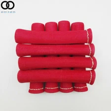 8× RED 1200° SPARK PLUG WIRE BOOTS HEAT SHIELD PROTECTOR SLEEVE For SBC BBC 350