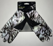 RARE Nike Vapor Jet 6.0 NCAA Magnigrip Palms Black Grey Blur Football Gloves NWT