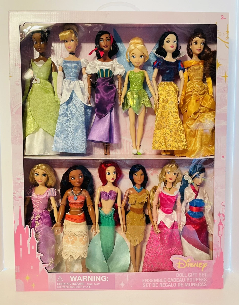 Disney Classic Princess 12 Doll Collection Gift Set 11 1/2'' Minor Box  Damage