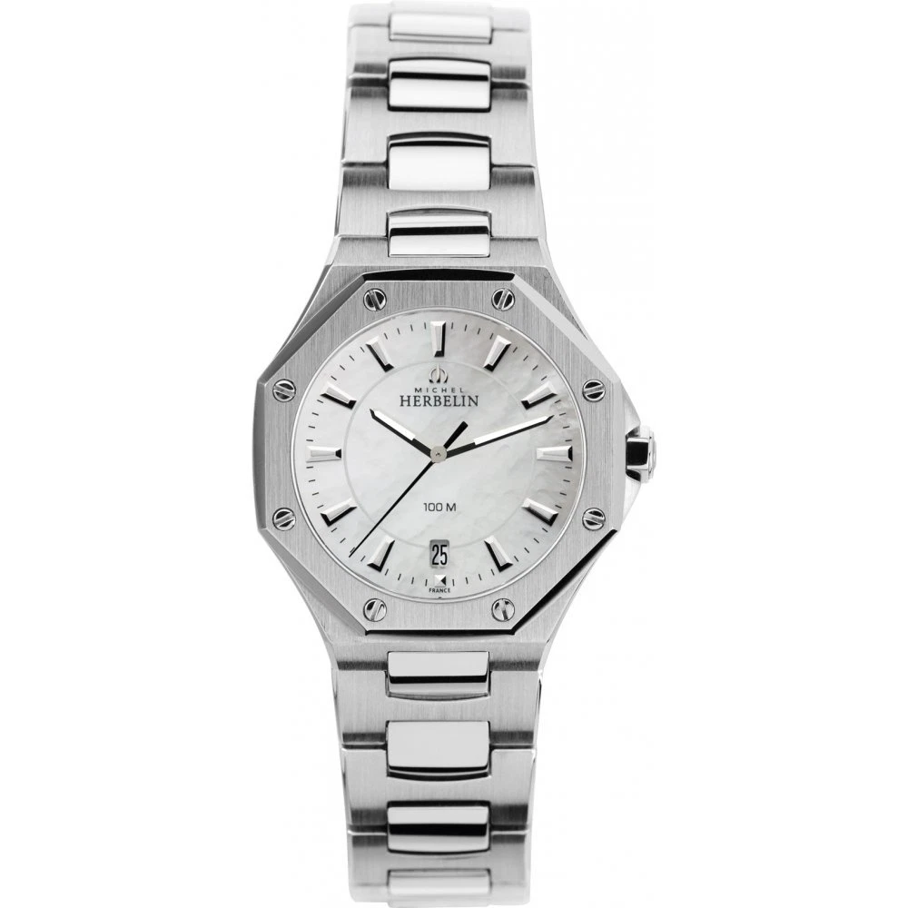 Michel Herbelin Ladies Stainless Steel Odyssee Watch 14231 B19 eBay