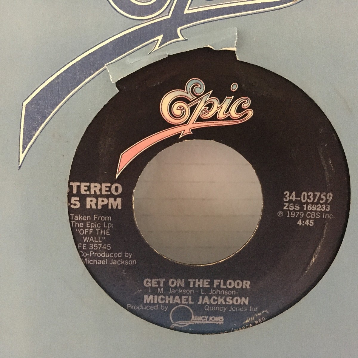 MICHAEL JACKSON 45 SINGLE , BEAT IT / GET ON THE FLOOR | eBay