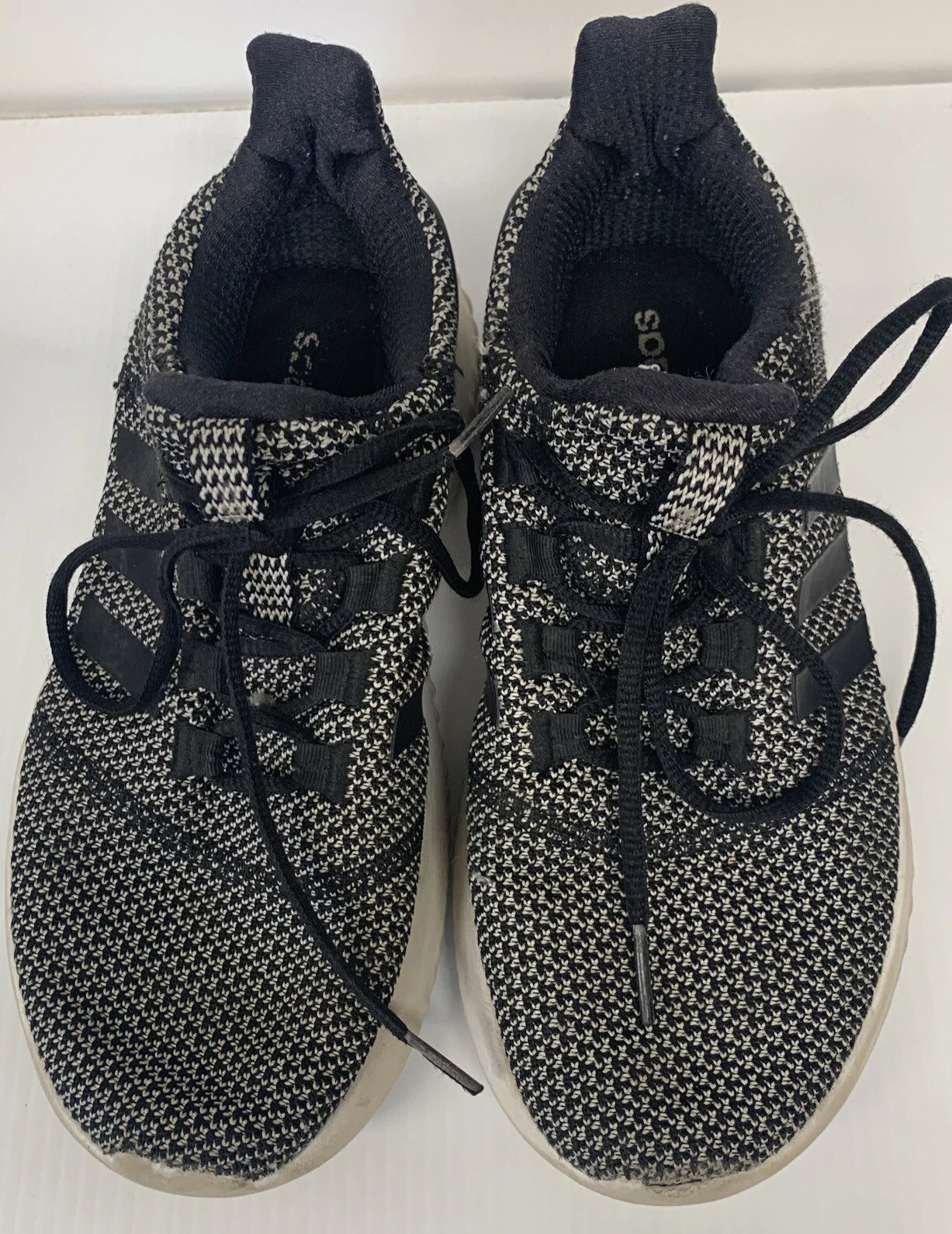 Scarpe da corsa ADIDAS Cloudfoam ~ HWI 28Y001 ~ bianco nero ~ taglia: 6 (usate)