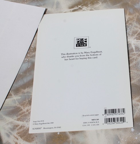 Mary Engelbreit: SNAP OUT OF IT. Blank & And Get Well Soon, Set of 2 Cards New - Picture 3 of 4
