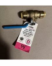 SharkBite 1/2-in Push-to-connect Brass Ball Valve