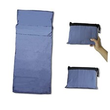 Lightweight Sleeping Bag Liner Camping Travel Sheets Ultralight Grey Blue