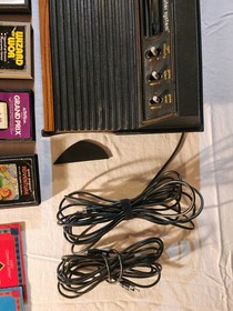 Atari 2600 System Bundle w/ 4 Controllers 15 games Extras Not Tested
