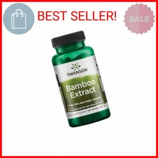 Swanson Bamboo Extract for Hair and Nails Silica Supplement Supports Collagen 30