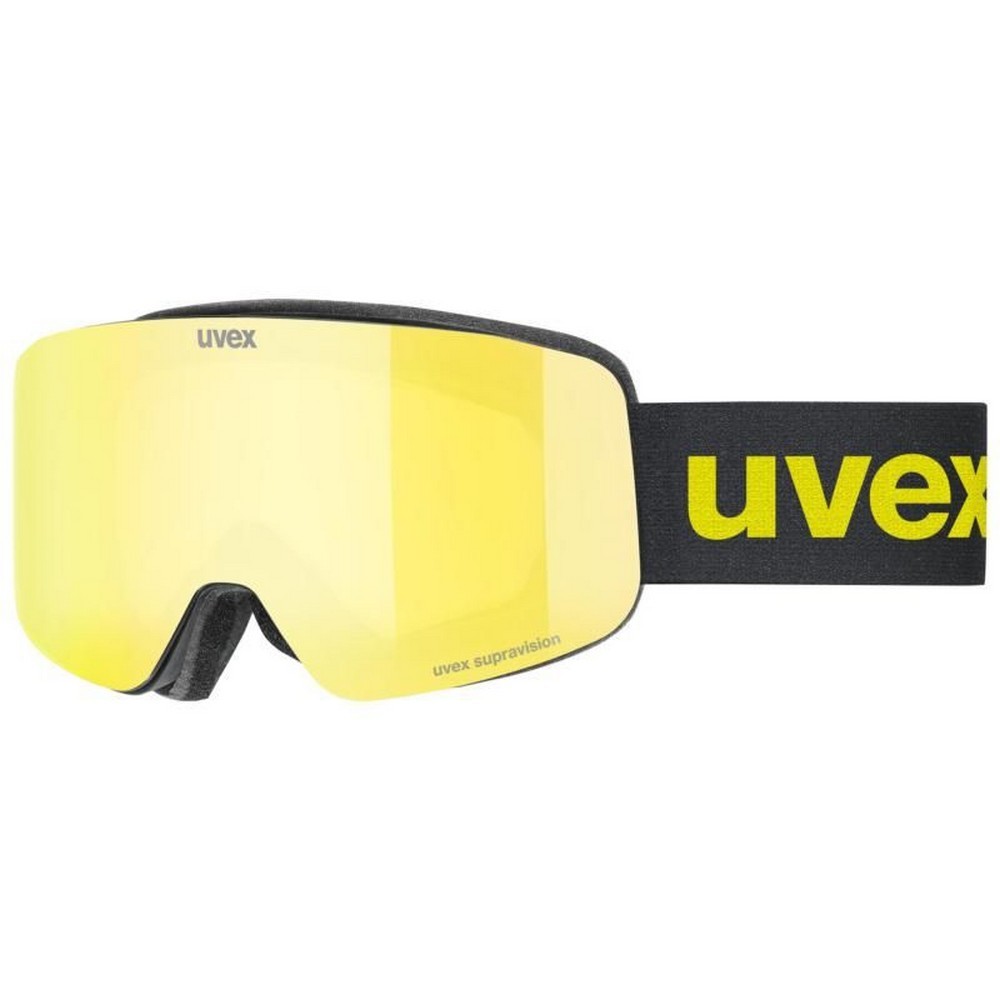 Uvex PWDR FM Ski Goggle Black / Mirror Yellow