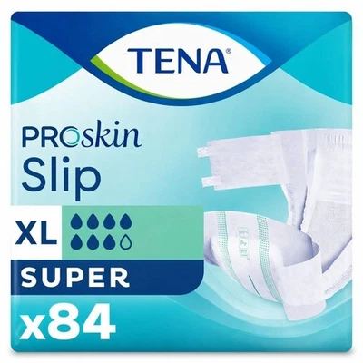 84 x TENA Pro Skin Slip Super | Extra Grande | Deslizamientos para incontinencia | 3 paquetes de 28 - Imagen 1 de 4