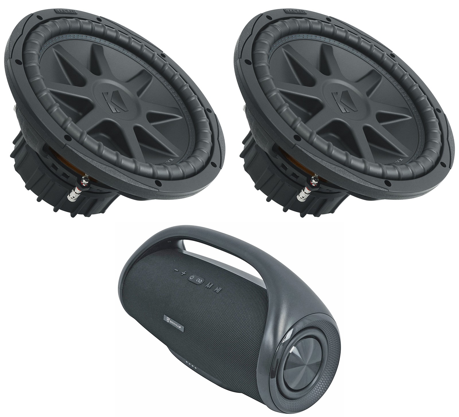 2 Kicker 50CVX122 COMPVX 12 автомобильных аудиосистемных сабвуферов Домашний динамик CVX122 101790₽