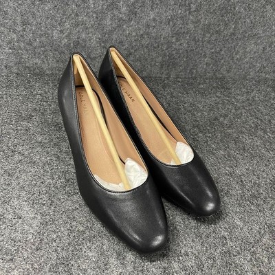 COLE HAAN Go To Shayla Block Heel Pump Women's Size US 7.5 B Black
