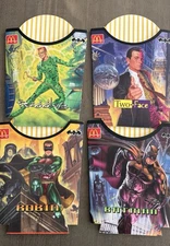 Batman and Robin  - “Batman Forever” 1995 McDonald Fry Holder/Sleeves. Unused!