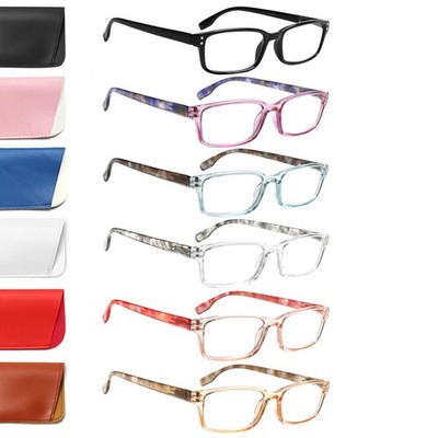 6Pack Reading Glasses Blue Light Blocking,Spring Hinge Readers for Men Women,...