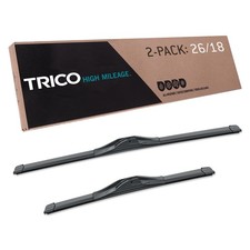 TRICO Solutions High Mileage 26/18 Inch Wiper Blades - Pack of 2, High Performan