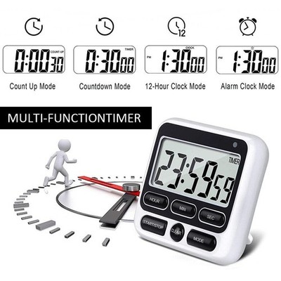 Große LCD Küche Kochen Digital Timer Count Down Up Uhr Loud Alarm Magnetic