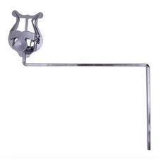 Tuba Marching Lyre Music Sheet Clip Holder Silver Metal with 3 Vertical Keys