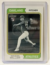 2023 Topps Heritage #510 High Number Mason Miller Black & White Variation Rc