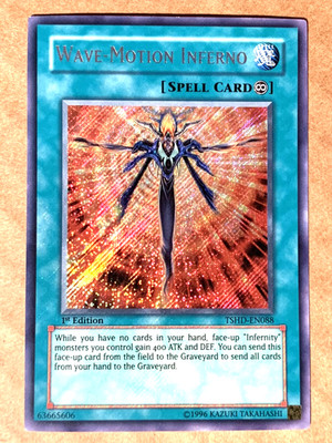 yugioh Wave-Motion Inferno TSHD-EN088 1st Edition Secret Rare Near Mint