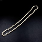Mikimoto Sterling Japanese White Akoya Pearl 17.5 Inch Necklace #S5287-3 — photo 2